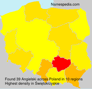 Surname Angielski in Poland Surname Angielski in Poland