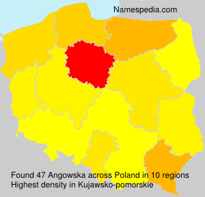 Surname Angowska in Poland Surname Angowska in Poland
