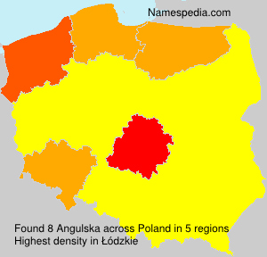 Surname Angulska in Poland Surname Angulska in Poland
