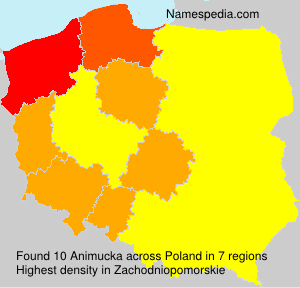Surname Animucka in Poland Surname Animucka in Poland