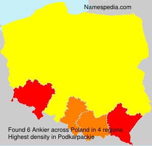 Surname Ankier in Poland Surname Ankier in Poland