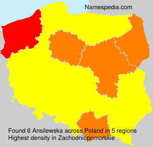 Surname Ansilewska in Poland Surname Ansilewska in Poland