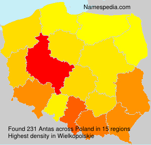 Surname Antas in Poland