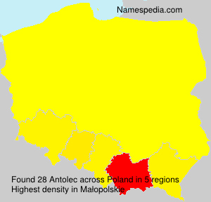 Surname Antolec in Poland Surname Antolec in Poland