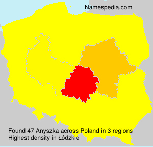 Surname Anyszka in Poland Surname Anyszka in Poland