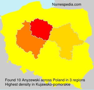 Surname Anyzewski in Poland Surname Anyzewski in Poland