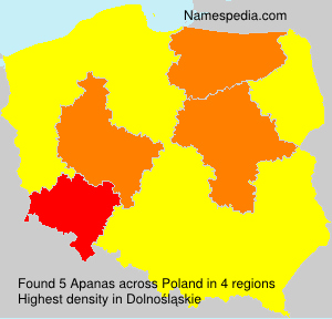 Surname Apanas in Poland