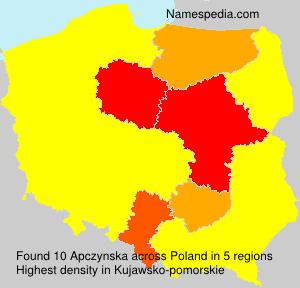 Surname Apczynska in Poland Surname Apczynska in Poland