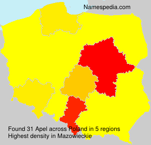 Surname Apel in Poland Surname Apel in Poland
