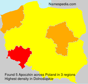 Surname Apoczkin in Poland Surname Apoczkin in Poland