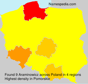 Surname Araminowicz in Poland Surname Araminowicz in Poland