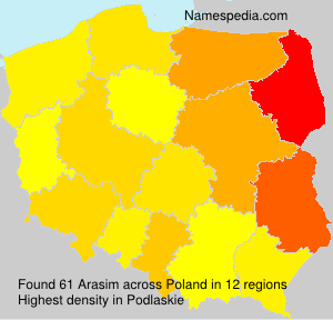 Surname Arasim in Poland Surname Arasim in Poland