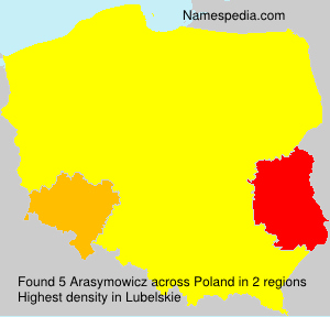 Surname Arasymowicz in Poland Surname Arasymowicz in Poland