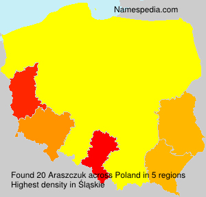 Surname Araszczuk in Poland Surname Araszczuk in Poland