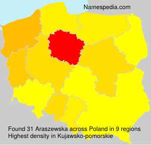 Surname Araszewska in Poland