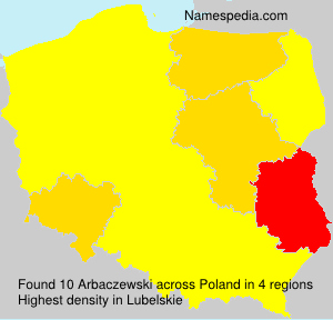 Surname Arbaczewski in Poland Surname Arbaczewski in Poland