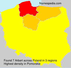 Surname Arbart in Poland Surname Arbart in Poland