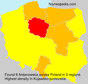 Surname Ardanowska in Poland Surname Ardanowska in Poland