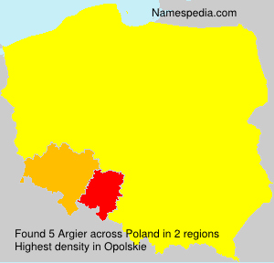 Surname Argier in Poland Surname Argier in Poland
