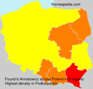 Surname Armatowicz in Poland Surname Armatowicz in Poland