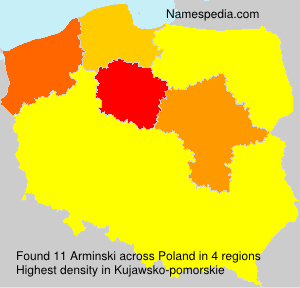 Surname Arminski in Poland Surname Arminski in Poland