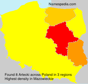 Surname Artecki in Poland Surname Artecki in Poland