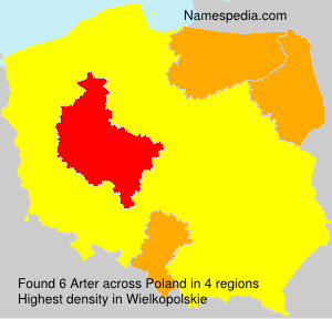 Surname Arter in Poland Surname Arter in Poland