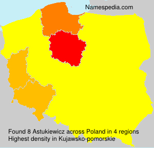 Surname Astukiewicz in Poland Surname Astukiewicz in Poland