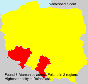 Surname Atamaniec in Poland Surname Atamaniec in Poland