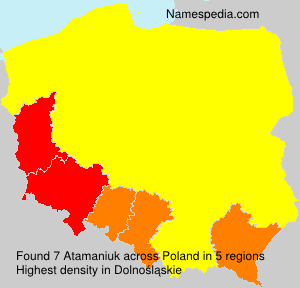 Surname Atamaniuk in Poland Surname Atamaniuk in Poland