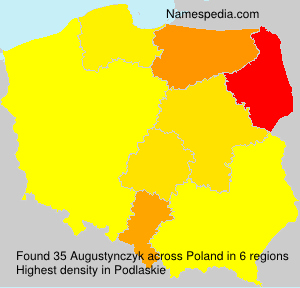 Surname Augustynczyk in Poland Surname Augustynczyk in Poland
