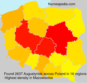 Surname Augustyniak in Poland Surname Augustyniak in Poland