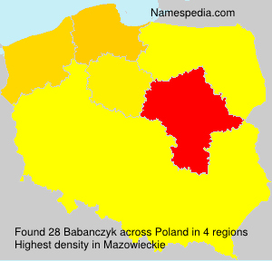 Surname Babanczyk in Poland Surname Babanczyk in Poland