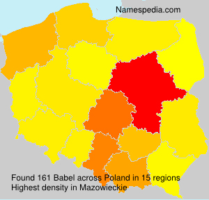 Surname Babel in Poland Surname Babel in Poland