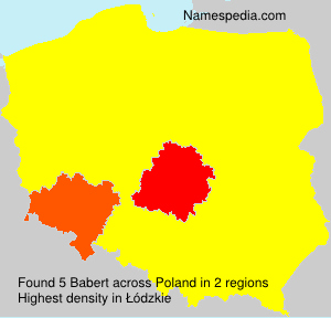 Surname Babert in Poland Surname Babert in Poland