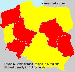 Surname Babic in Poland Surname Babic in Poland