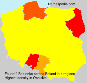 Surname Babienko in Poland Surname Babienko in Poland