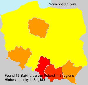 Surname Babina in Poland