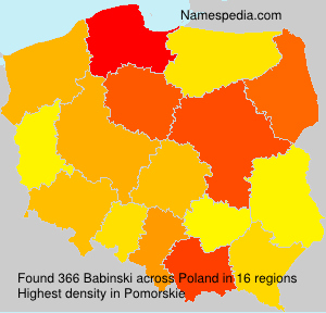 Surname Babinski in Poland Surname Babinski in Poland