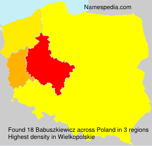 Surname Babuszkiewicz in Poland Surname Babuszkiewicz in Poland