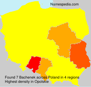 Surname Bachenek in Poland Surname Bachenek in Poland
