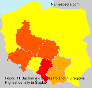 Surname Bachminski in Poland Surname Bachminski in Poland