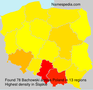Surname Bachowski in Poland Surname Bachowski in Poland