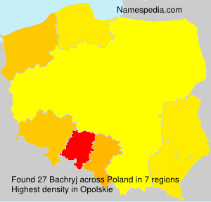 Surname Bachryj in Poland Surname Bachryj in Poland