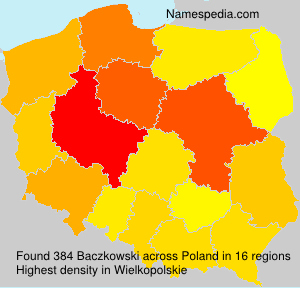 Surname Baczkowski in Poland Surname Baczkowski in Poland