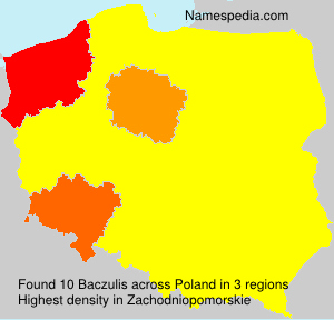 Surname Baczulis in Poland Surname Baczulis in Poland