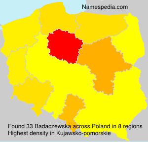 Surname Badaczewska in Poland Surname Badaczewska in Poland