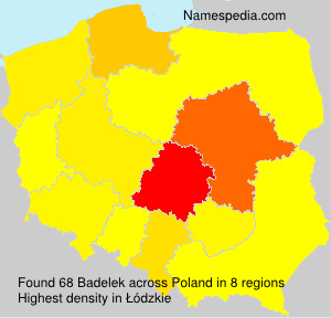 Surname Badelek in Poland Surname Badelek in Poland