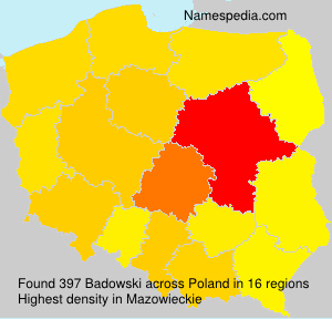 Surname Badowski in Poland Surname Badowski in Poland