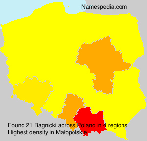 Surname Bagnicki in Poland Surname Bagnicki in Poland